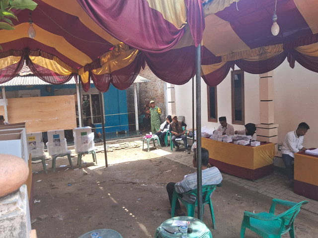 TPS 21 Kelurahan Bendung, Kecamatan Kasemen, Kota Serang, Banten, dok kumparan