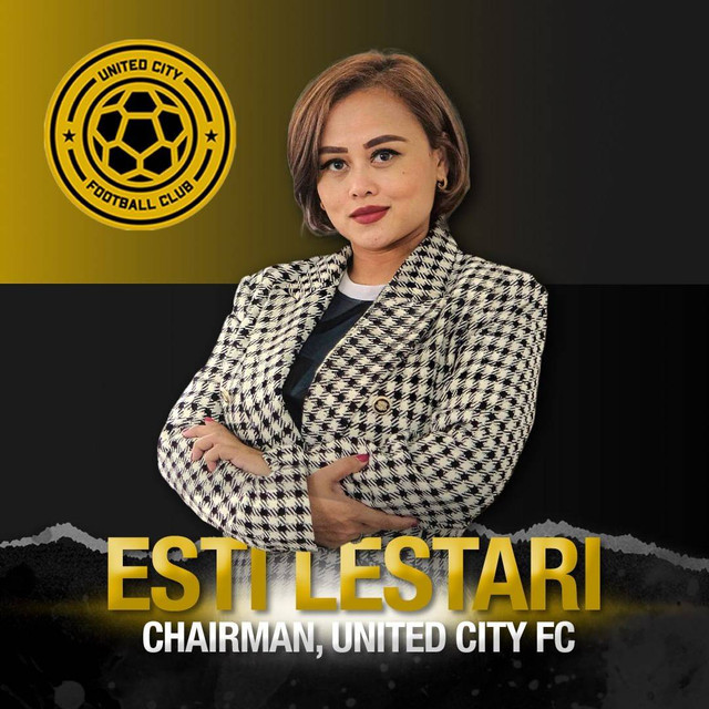 Esti Puji Lestari menjadi Chairman klub Filipina, United City FC. Foto: IG/@unitedcityfootballclub