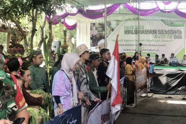 Antusias Warga Mengikuti Peringatan HUT Kelurahan Semoyo. (Sumber: dokumentasi pribadi)