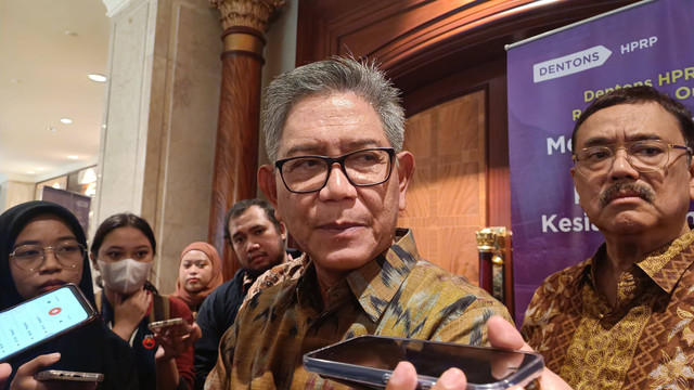 Ketua Satgas Pelaksanaan Pembangunan IKN Danis Sumadilaga saat ditemui di Hotel Shangri La Jakarta, Senin (26/2/2024). Foto: Fariza Rizky Ananda/kumparan