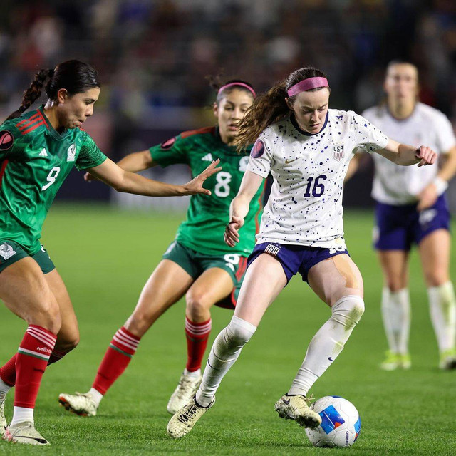 USWNT kalah 0-2 dari Meksiko. Foto: X/@uswnt