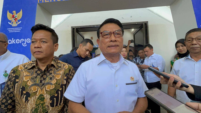 Kepala Staf Kepresidenan Moeldoko di Universitas Sumatera Utara, Kota Medan, pada Jumat (1/3). Foto: Tri Vosa/kumparan