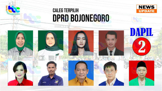 Grafis Caleg yang Diperkirakan Lolos Jadi Anggota DPRD Kabupaten Bojonegoro Dapil 2. (Aset: imam nurcahyo/beritabojonegoro)