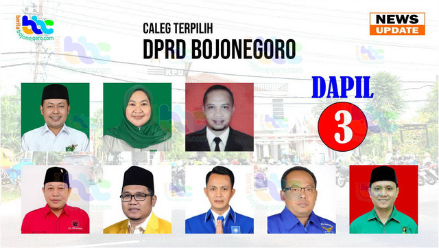 Inilah Caleg yang Bakal Terpilih jadi Anggota DPRD Bojonegoro Dapil 3