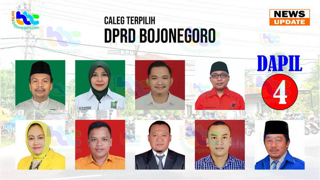 Grafis Caleg yang Diperkirakan Lolos Jadi Anggota DPRD Kabupaten Bojonegoro Dapil 4. (Aset: imam nurcahyo/beritabojonegoro)