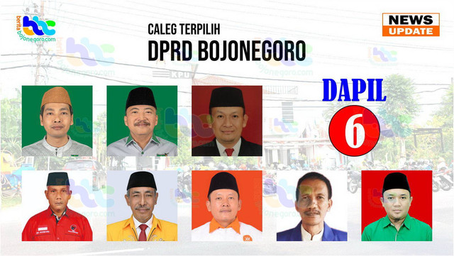 Grafis Caleg yang Diperkirakan Lolos Jadi Anggota DPRD Kabupaten Bojonegoro Dapil 6. (Aset: imam nurcahyo/beritabojonegoro)