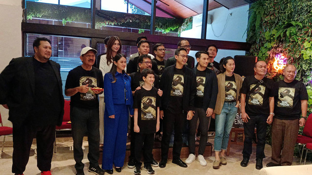 Konferensi Pers dan Syukuran Film Sang Pengadil. Foto: Aprilandika Pratama/kumparan