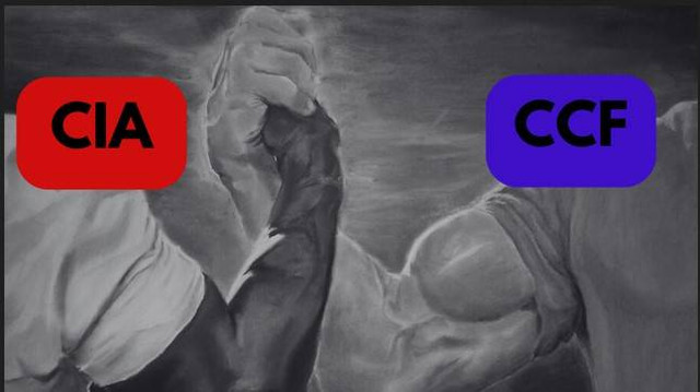 Ilustrasi kerja sama antara CIA dan CCF, sumber: dokumen pribadi