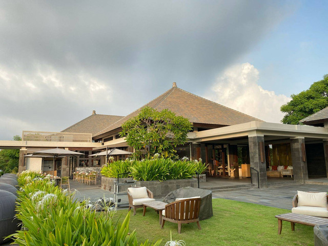Suasana lokasi sarapan di Commune Umana Bali. Foto: Ainun Nabila/kumparan
