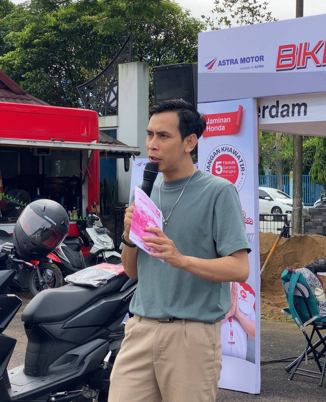 Astra Honda Kalbar gelar service gratis di Dinas Sosial. Foto: Rere Hutapea/Hi!Pontianak