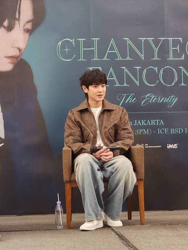 Chanyeol EXO menggelar fancon The Eternity in Jakarta di ICE BSD, Serpong, Sabtu (9/3/2024). Foto: Ela Nurlaela/kumparan