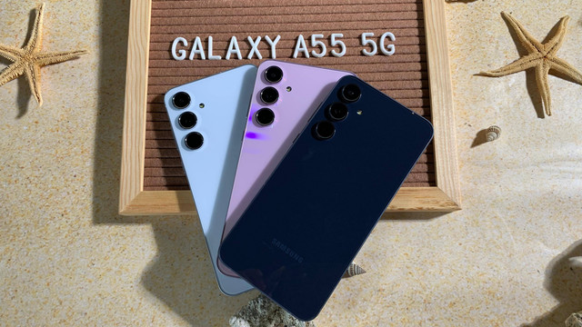 Samsung Galaxy A55 5G. Foto: Habib Allbi Ferdian/kumparan