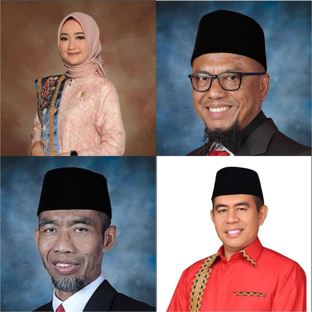 Empat senator DPD RI dapil lampung yang terpilih kembali pada Pemilu 2024. | Foto: Istimewa