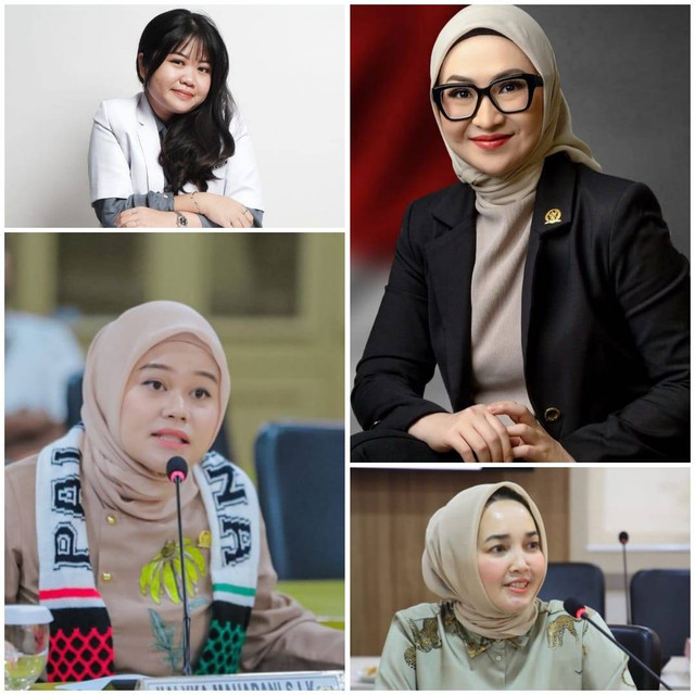 Keempat perempuan asal Sumsel yang akan duduk di kursi DPD RI, Foto : Istimewa