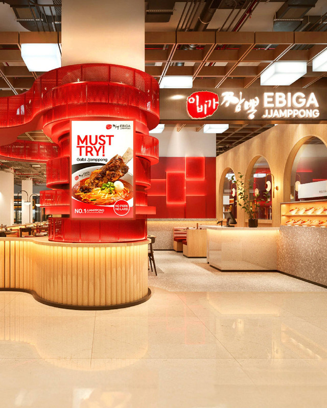 Suasana restoran mi seafood Ebiga Jjamppong asal Korea buka gerai di Indonesia berlokasi di Lippo Mall Puri, Jakarta Barat (6/3/24). Foto: Dok.Boga Group