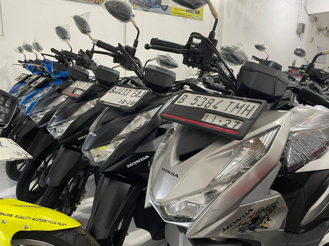 Dereta motor skutik di diler motor bekas Antara Motor Kalisari, Jakarta Timur. Foto: Sena Pratama/kumparan