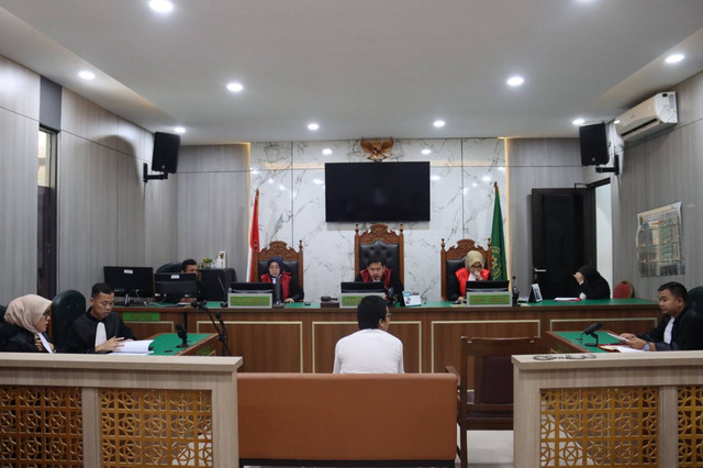 Sidang tuntutan kasus pembunuhan mahasiswa UI dengan terdakwa, Altafasalya Ardnika Basya (23), Rabu (13/3/2024).