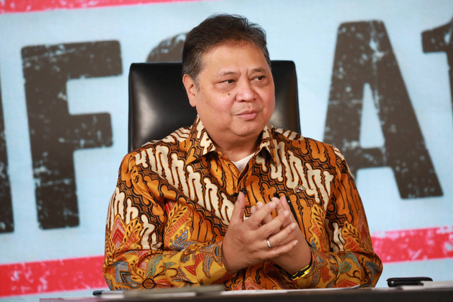 Menko Perekonomian Airlangga Hartarto di program Info A1 kumparan. Foto: Aditia Noviansyah/kumparan