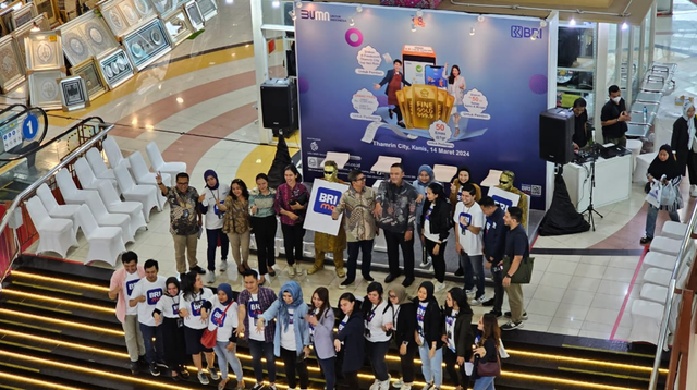 BRI memperkenalkan program baru yaitu Program Dagang Untung Belanja Untung. Program ini diperuntukkan untuk para pedagang dan pembeli di Thamrin City, Jakarta. dok. BRI 