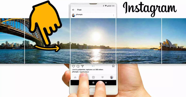 Ilustrasi cara membuat carousel Instagram. Foto: Photoshop Training Channel