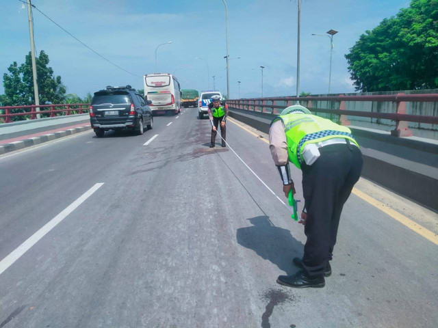 Lokasi kejadian kecelekaan yang menewaskan mahasiswa UNSRI, Foto : Istimewa