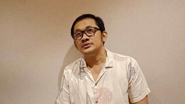 Hanung Bramantyo dalam special screening Tuhan Izinkan Aku Berdosa, Blok M Square, Sabtu (16/3) Foto: Giovanni/kumparan