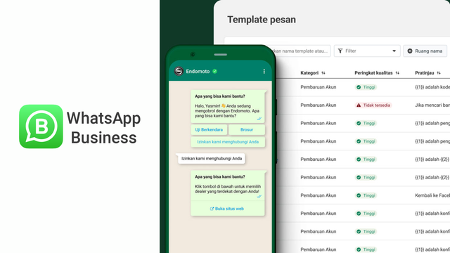 Ilustrasi cara menggunakan WhatsApp Business. Foto: WhatsApp