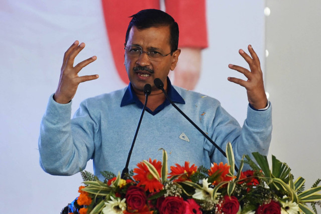 Ketua Menteri Delhi India, Arvind Kejriwal. Foto: Narinder NANU / AFP