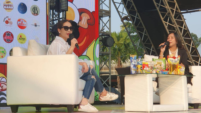 Nagita Slavina dalam konferensi pers Jajarans Festival Ramadan. Foto: Dok. Istimewa
