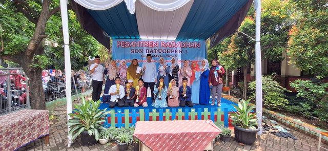 foto kegiatan pesantren ramadhan di SDN Batuceper 1