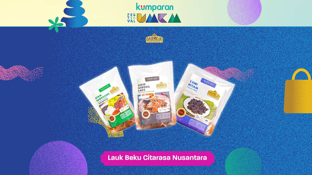 Darmojo Ayam Panggang, lauk beku dengan citra rasa nusantara merupakan salah satu pemenang bantuan promosi UMKM di Festival UMKM 2023. Foto: kumparan x Darmojo Ayam Panggang