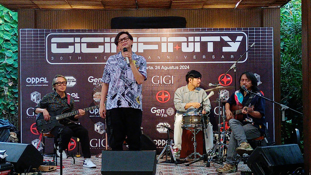 Band Gigi saat Ditemui di Kawasan Cilandak, Jakarta Selatan, Senin (25/3/2024). Foto: Aprilandika Pratama/kumparan
