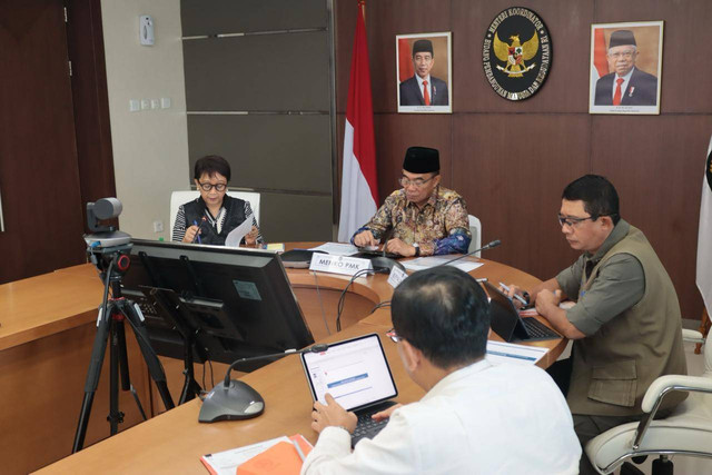 Kepala BNPB Letjen Suharyanto pimpin rakor soal bantuan ke Palestina Dan Sudan Foto: Dok. BNPB
