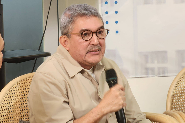 Perwakilan Forum Pemred, Kemal Gani dalam Editor's Talk Forum Pemred di Gedung Antara, Jakarta Pusat, Rabu (27/3). Foto: Fadlan Nuril Fahmi/kumparan