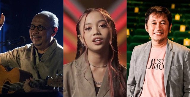 Kolase Ebiet G. Ade. Foto: Iqbal Firdaus/kumparan | Princessa Alicia. Foto: Instagram @xfactoridofficial | Hanung Bramantyo. Foto: GoodWork Indonesia