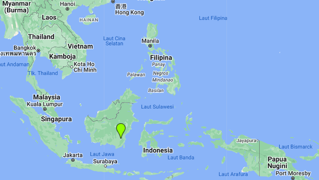 Peta Kawasan Asia Tenggara (sumber: google my maps )