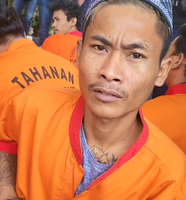 Sofyan yang tega menusuk  teman profesinya sopir angkutan kota (angkot) jurusan Km5-Ampera bernama Febri karena pergi dengan mantan pacarnya, Foto : Istimewa