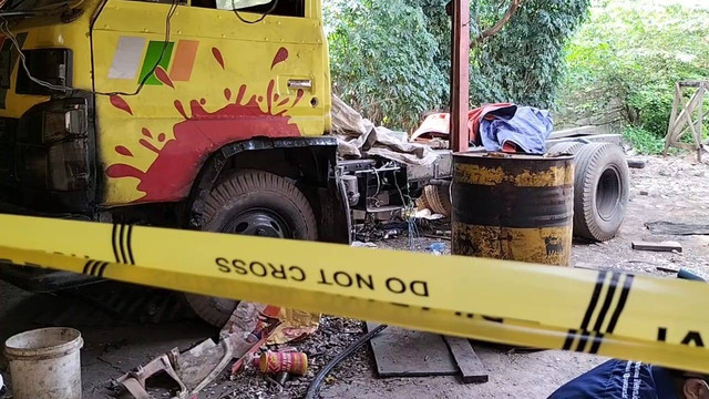 Lokasi tempat ditemukannya seorang anggota TNI AD tergeletak bersimbah darah penuh luka. Foto: Dok. Istimewa