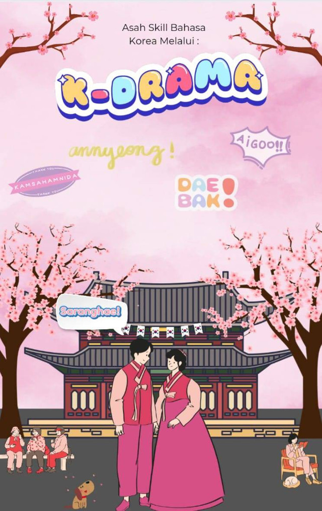 Ilustrasi poster digital k-drama;dokumen pribadi