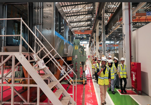Kunjungan teman kumparan ke Depo MRT Lebak Bulus. Foto: kumparan