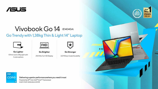 ASUS Vivobook Go 14 (E1404G). Foto: ASUS