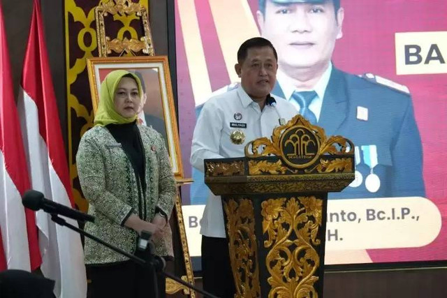 Kalapas Palembang Hadiri Pisah Sambut Kadivpas Kanwil Kemenkumham Sumsel