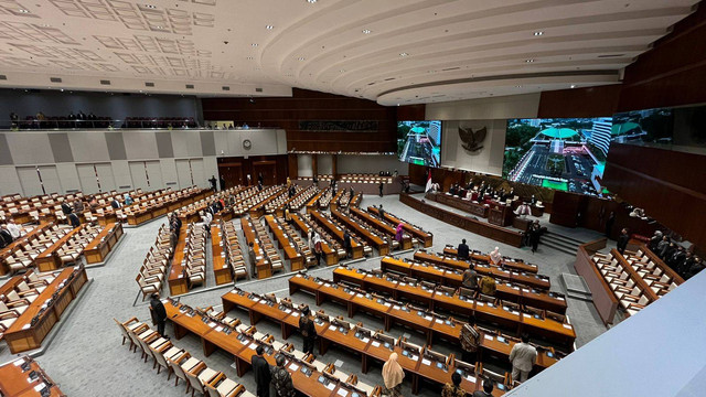 Rapat Paripurna penutupan masa sidang IV tahun sidang 2023-2024, Kamis (4/4). Foto: Haya Syahira/kumparan