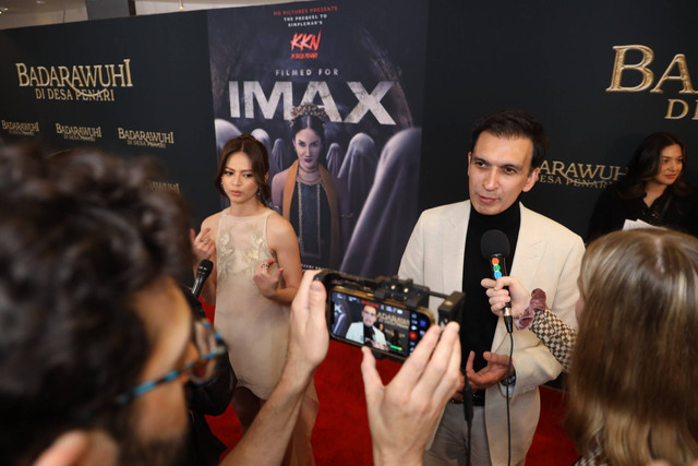 Manoj Punjabi di Gala Premier Desa Penari di Los Angeles. Foto: kumparan
