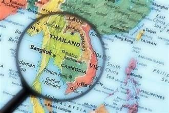 ilustrasi peta negara Thailand foto: www.istockphoto.com