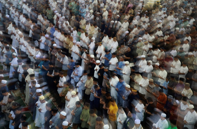 Ilustrasi Salat Id. Foto: Andri Saputra/ ANTARA FOTO