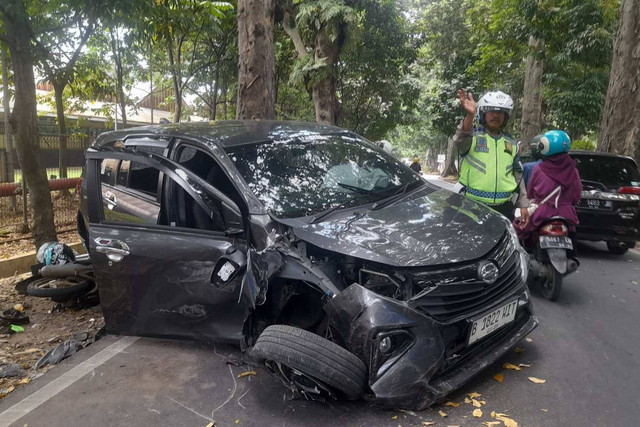 Kecelakaan lalu lintas di Jalan Pemuda, Kota Bogor, Rabu (10/4/2024) Foto: Dok. Istimewa