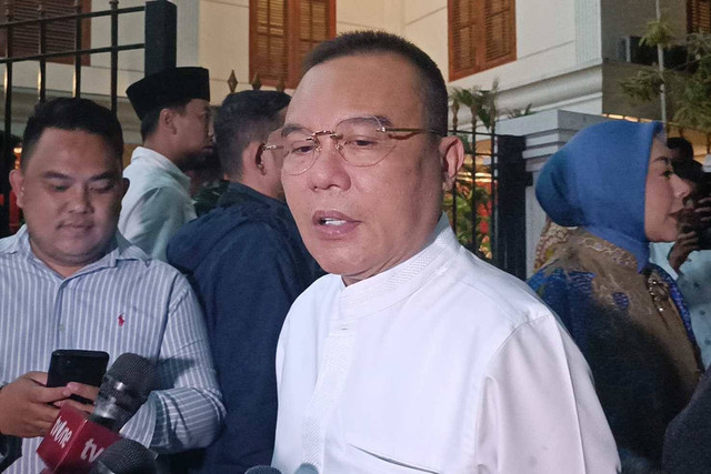 Ketua Harian DPP Partai Gerindra, Sufmi Dasco Ahmad saat ditemui wartawan di Kertanegara 4, Rabu (10/4/2024) Foto: Fadhil Pramudya/kumparan