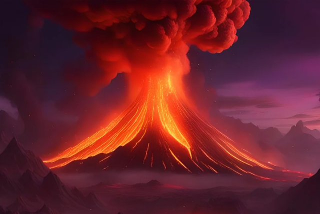 Ilustrasi tanda-tanda gunung akan meletus. Sumber foto: Pixabay/flutie8211