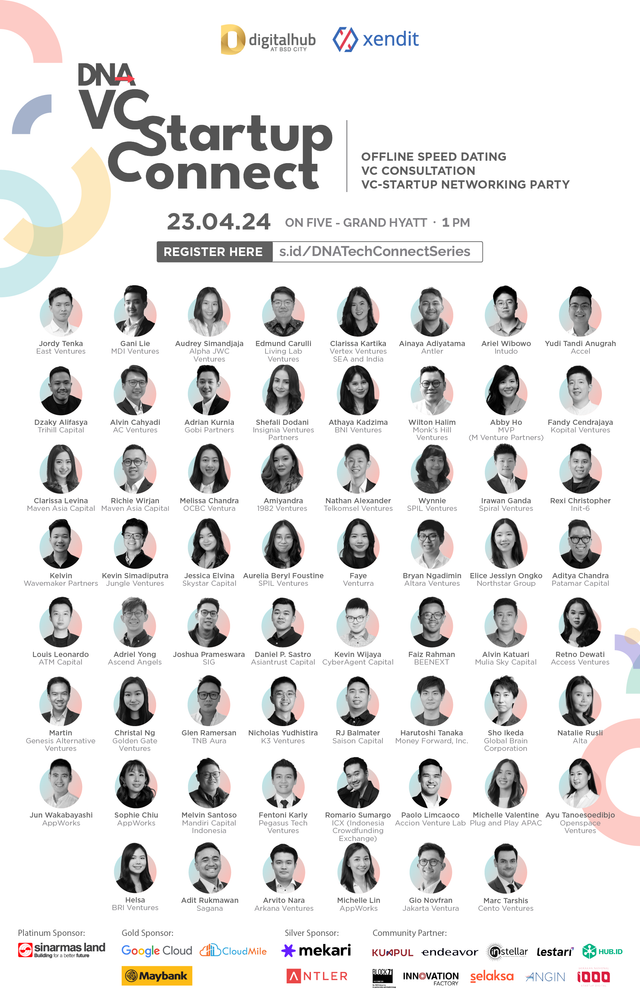 Xendit bekerja sama dengan Sinar Mas Land untuk menggelar acara DNA VC Startup Connect di The Residence OnFive, Grand Hyatt Hotel, Jakarta, pada 23 April 2024. Foto: dok. Xendit